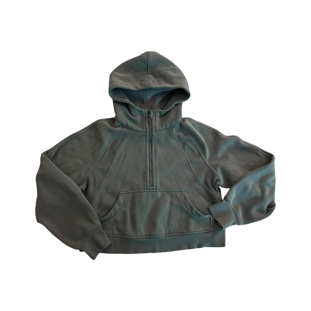 Lululemon Scuba Oversized 1/2 Zip Hoodie Medium Olive XS/S